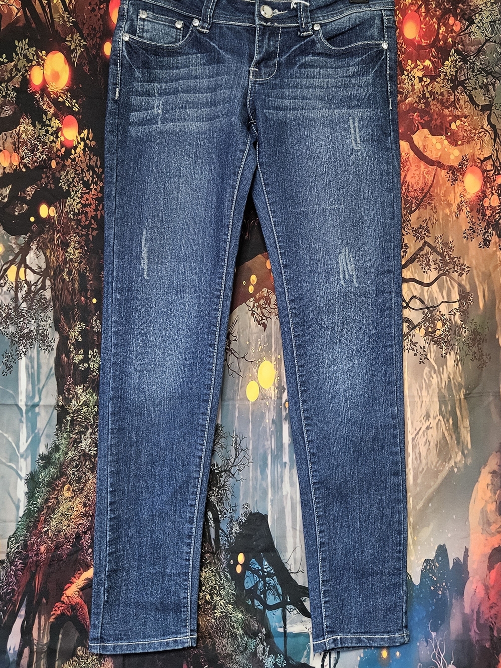 Shady Lady Dark Blue Women’s Stretch Skinny Jeans